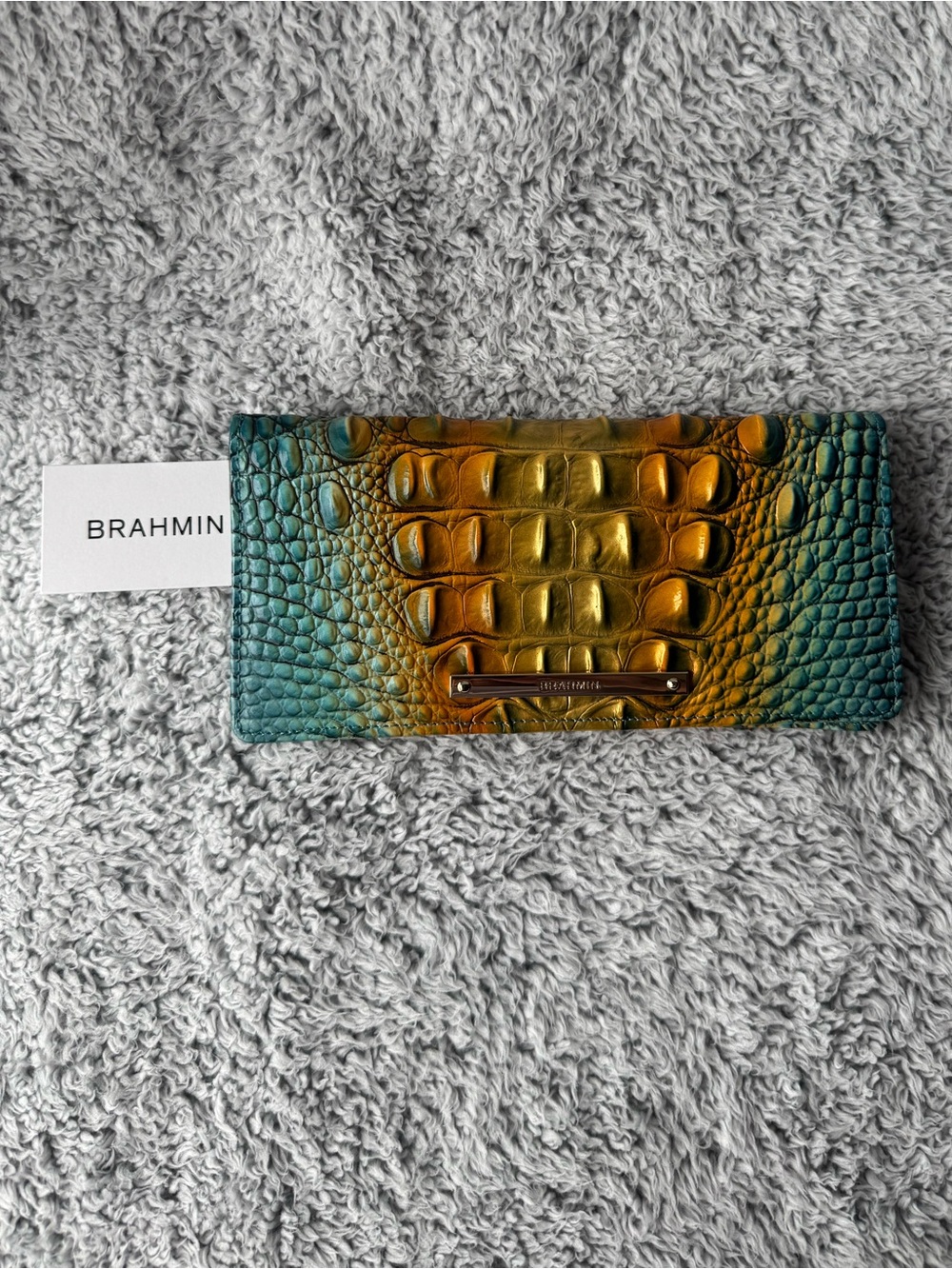 Brahmin Ady Wallet Bermuda Ombré Melbourne Genuine Leather NWT - Picture 4 of 9